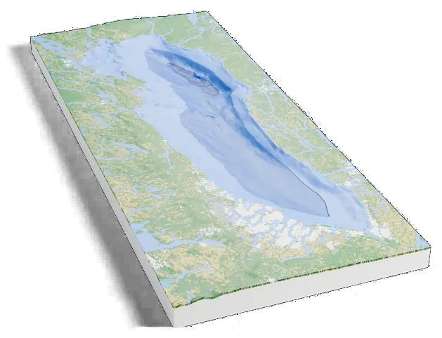 Lake Ontario model, turned around