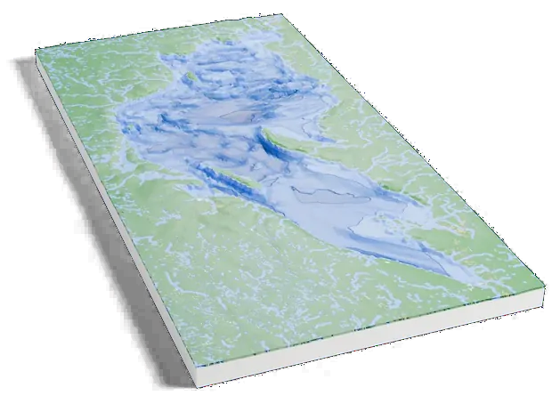 Lake Superior model, turned around