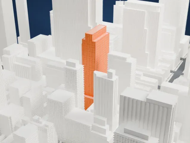 1 Rockefeller Plaza model, South view