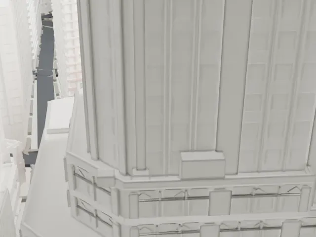 1 William Street model, West view