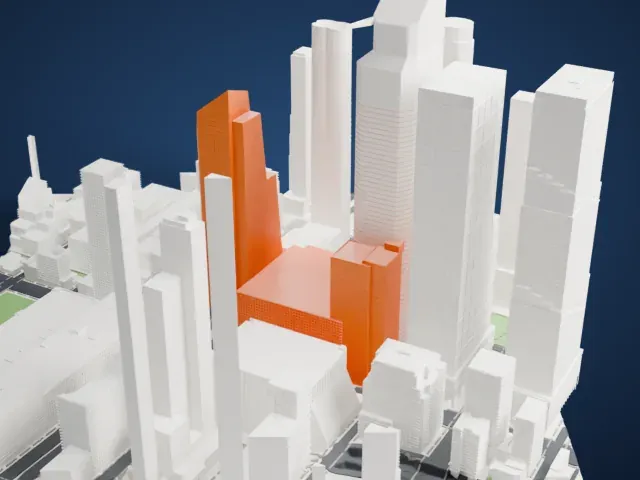 10 Hudson Yards model, East view