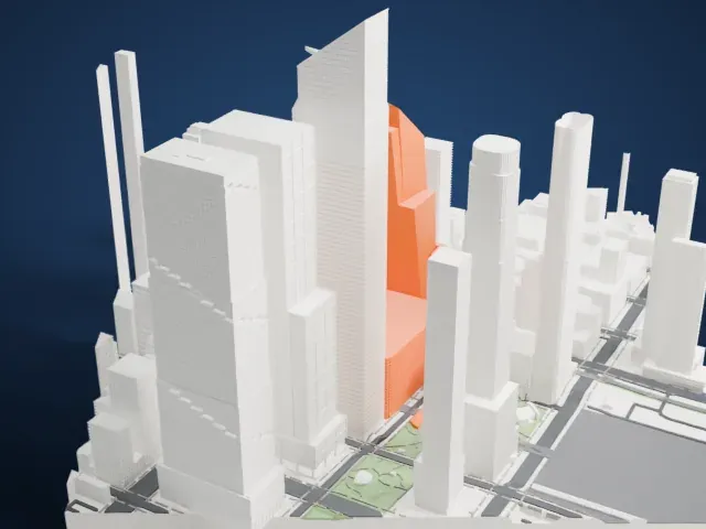 10 Hudson Yards model, North view
