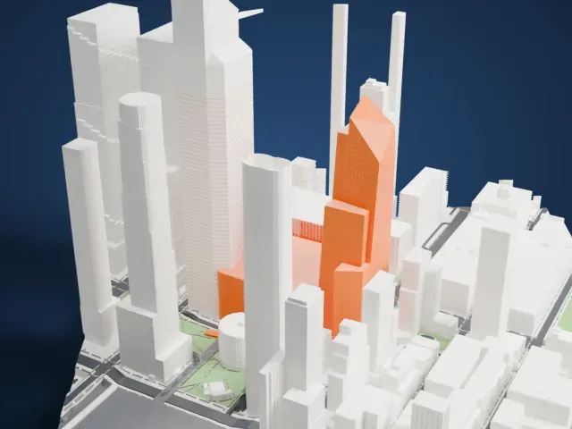 10 Hudson Yards model, West view