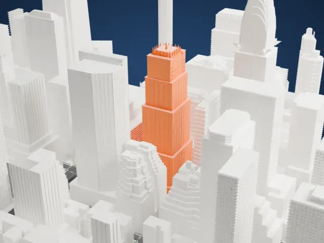 101 Park Avenue model, South view