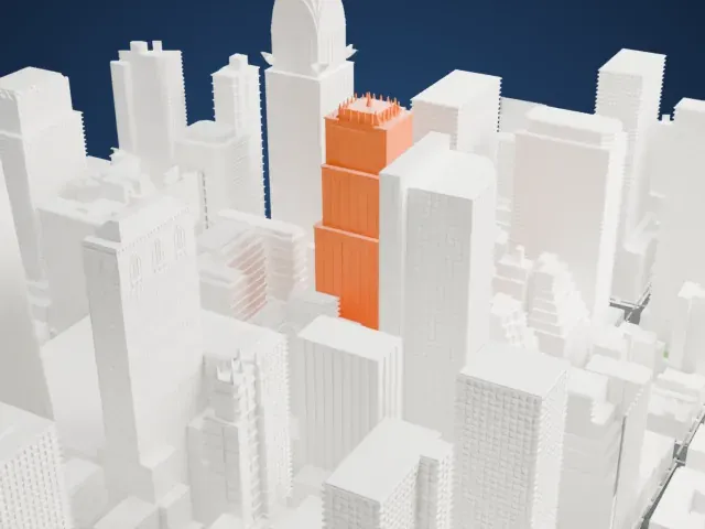 101 Park Avenue model, West view