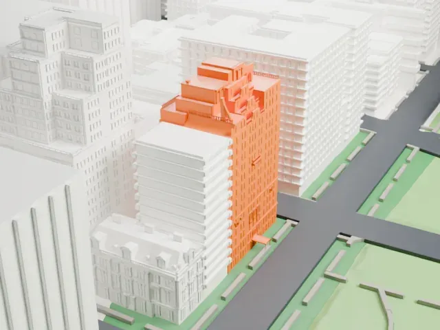 1040 Fifth Avenue model, North view