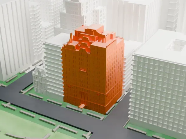 1040 Fifth Avenue model, West view