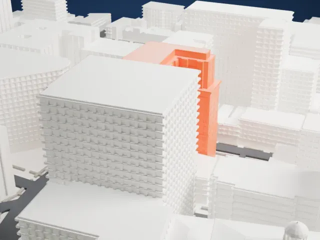 110 Livingston Street model, North view