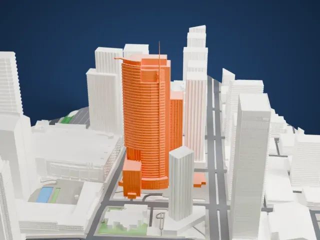 1250 René-Lévesque model, North view