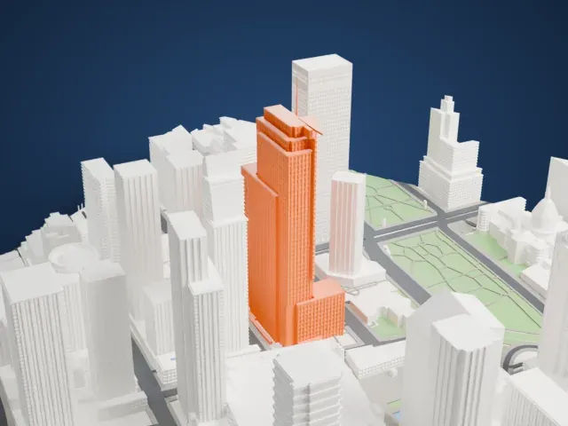 1250 René-Lévesque model, South view