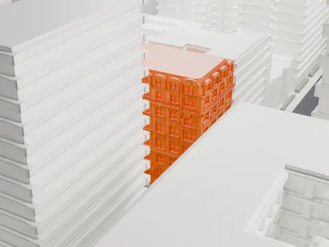 1261 Madison Avenue model, West view