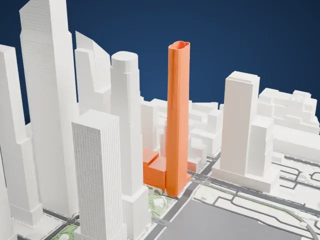 15 Hudson Yards model, North view