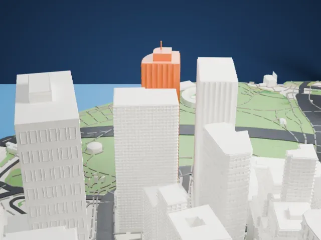 17 State Street model, East view