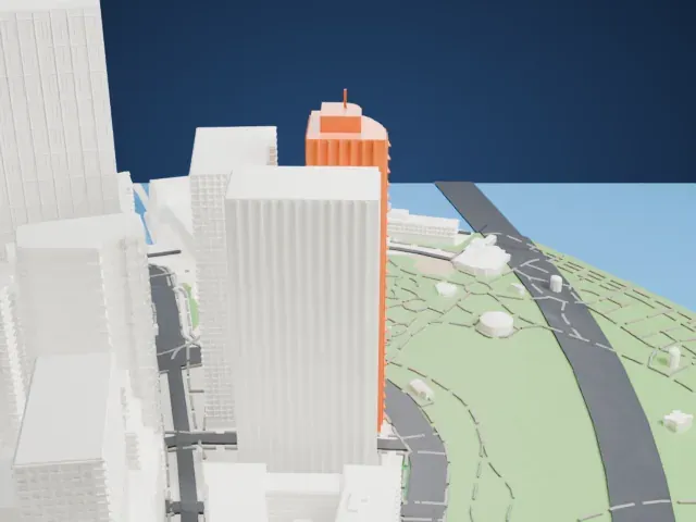 17 State Street model, North view