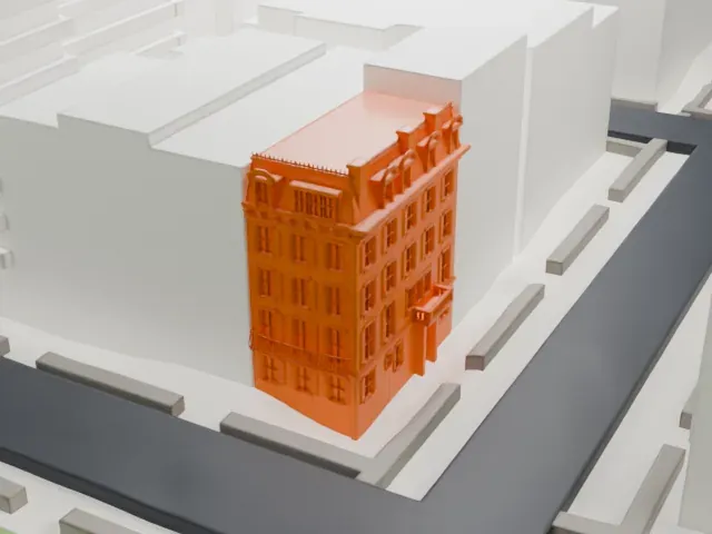 19 Gramercy Park South model, North view