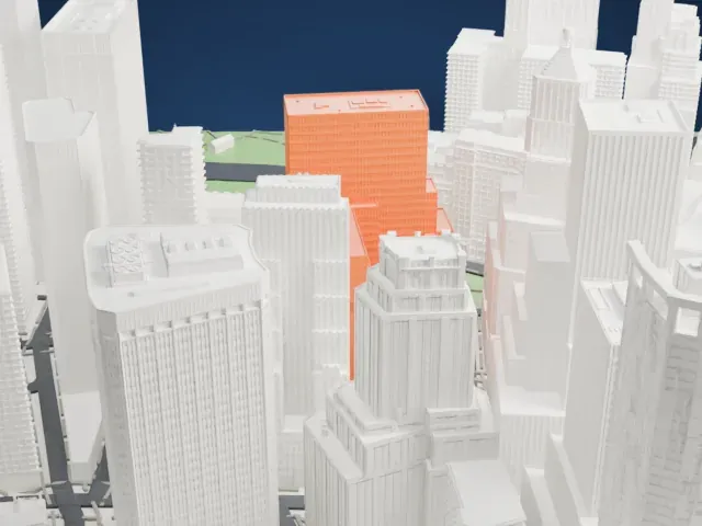 2 Broadway model, East view