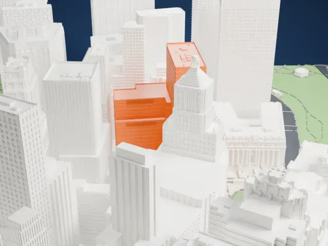 2 Broadway model, North view