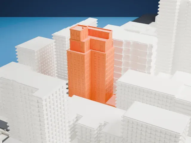 20 East End Avenue model, North view