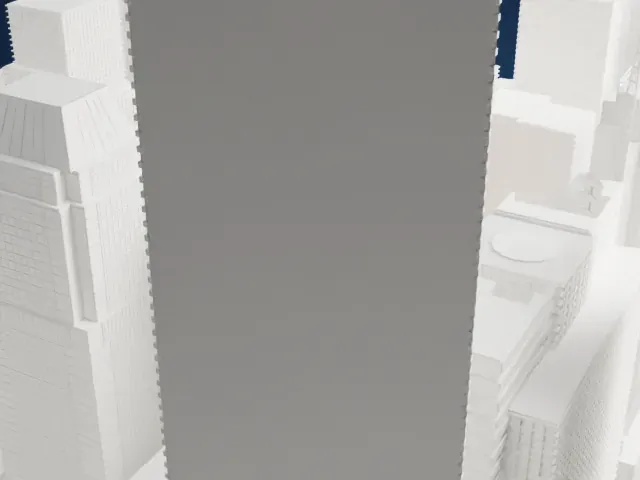 20 Times Square model, West view
