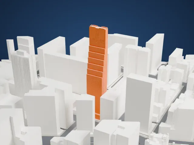 200 Amsterdam model, East view