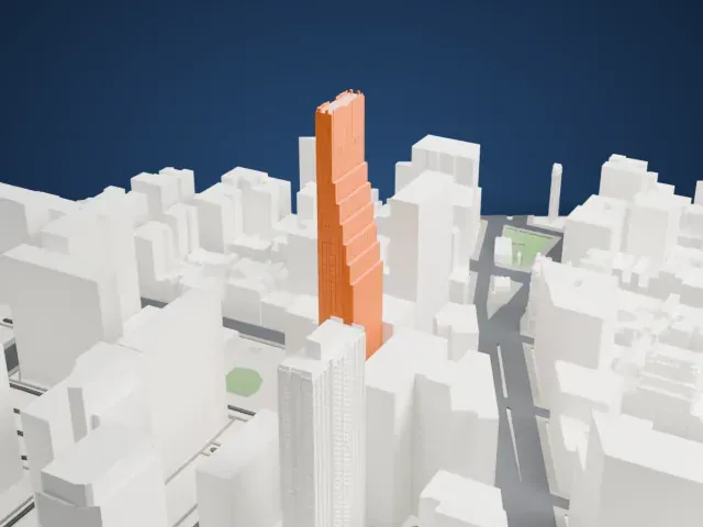 200 Amsterdam model, South view
