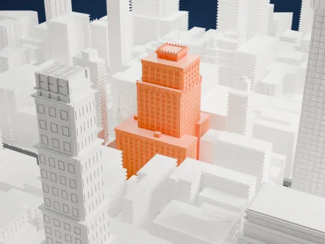 200 Madison Avenue model, North view