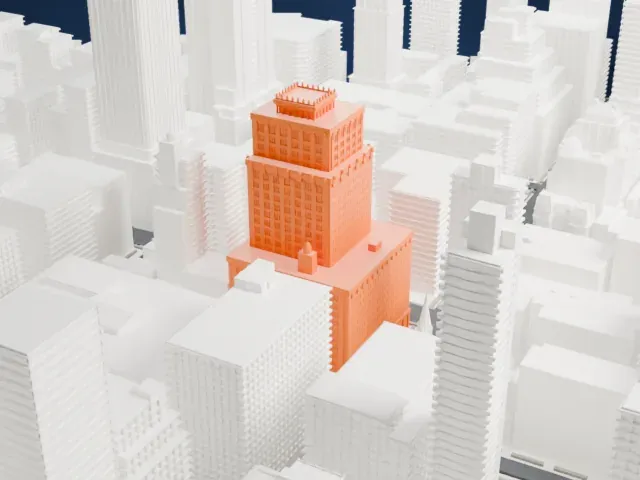 200 Madison Avenue model, South view
