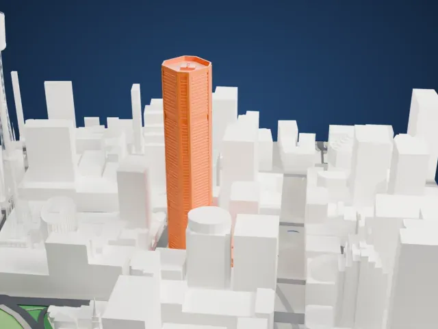 25 Martin Place model, East view