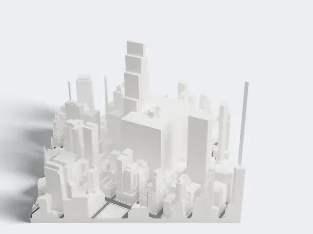 270 Park Avenue model, West view