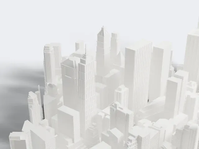 28 Liberty Street model, East view