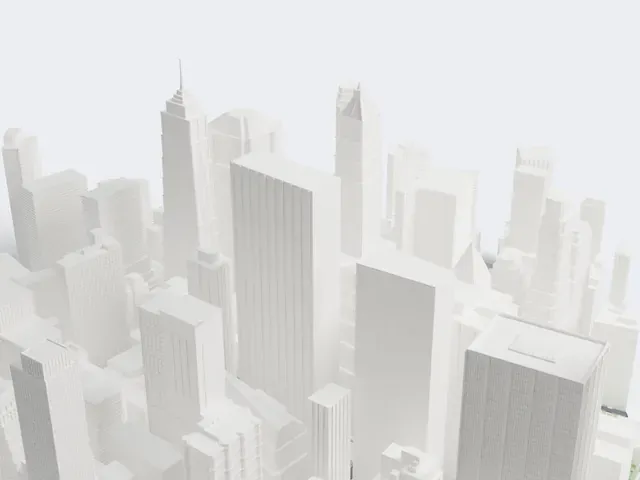 28 Liberty Street model, North view