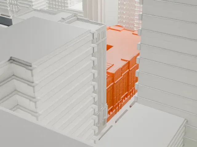 280 Broadway model, East view