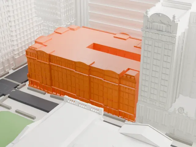 280 Broadway model, South view