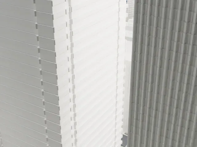 291 Broadway model, East view