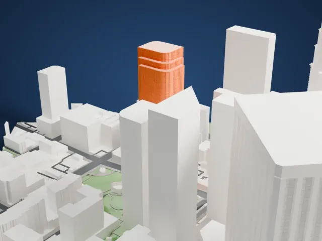 2Cal model, North view
