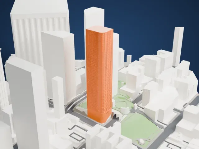 2Cal model, South view