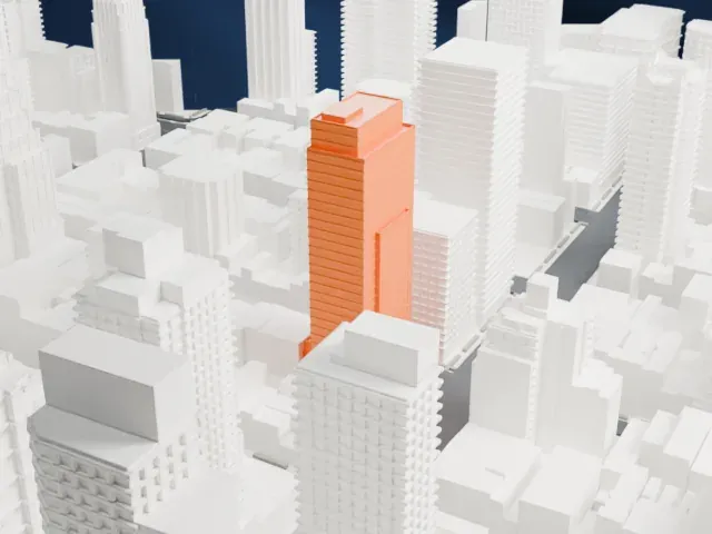 Halcyon (303 East 51st Street) model, North view