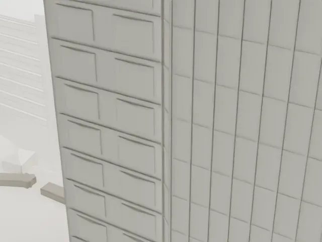 319 Broadway model, West view