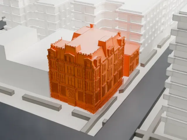 32nd Police Precinct Station model, East view