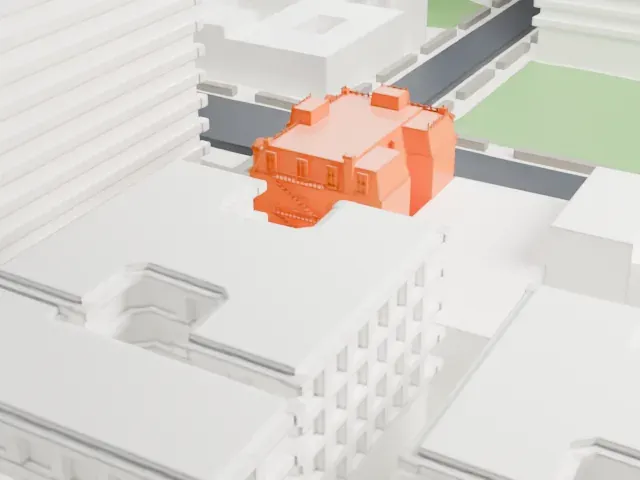 32nd Police Precinct Station model, West view