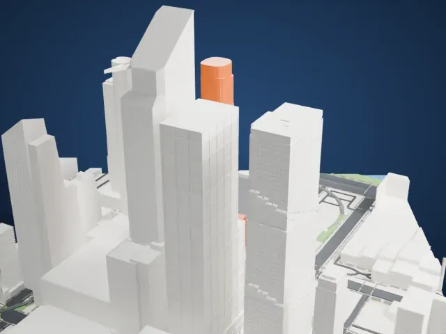 35 Hudson Yards model, East view