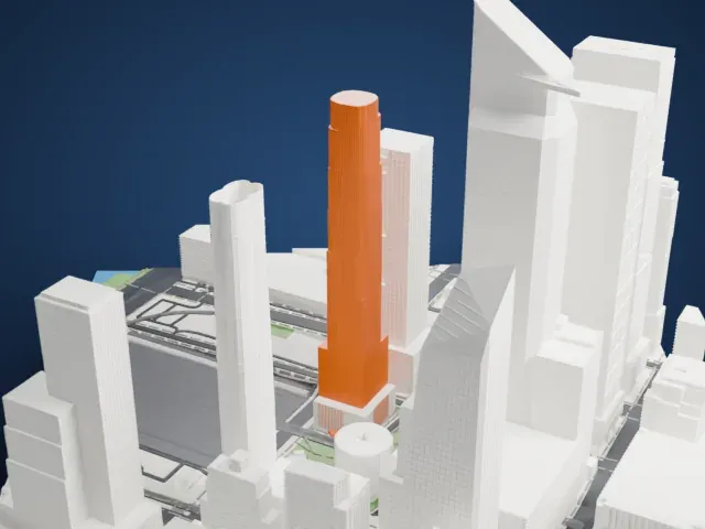 35 Hudson Yards model, South view