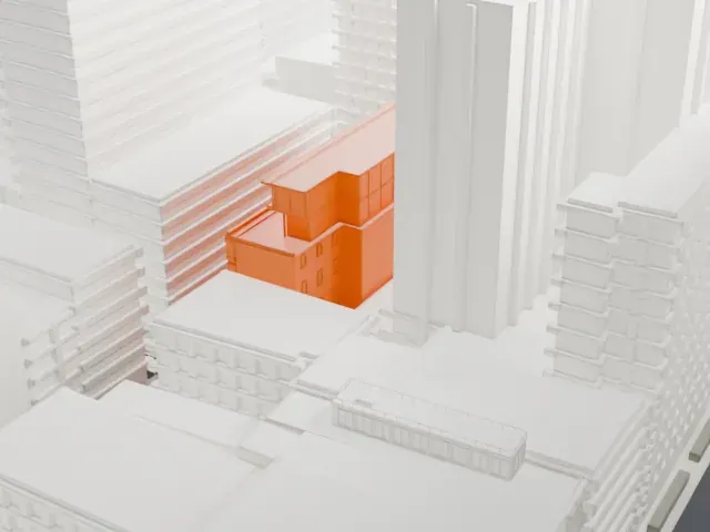 361 Broadway model, West view