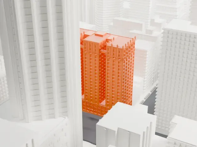 4 Park Avenue model, East view