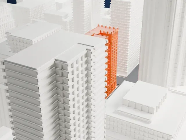 4 Park Avenue model, South view