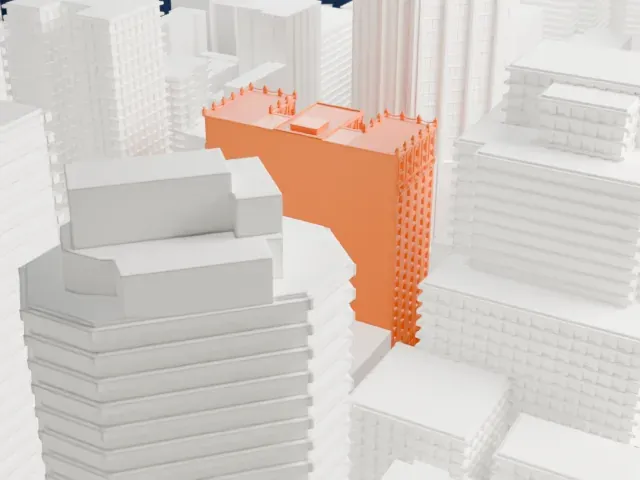 4 Park Avenue model, West view