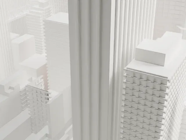 400 Madison Avenue model, West view