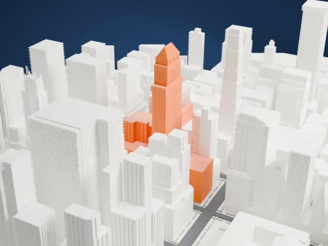 425 Fifth Avenue model, North view