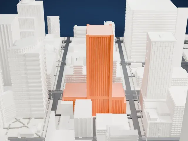 44 Monroe model, East view