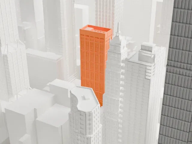 450 Park Avenue model, East view